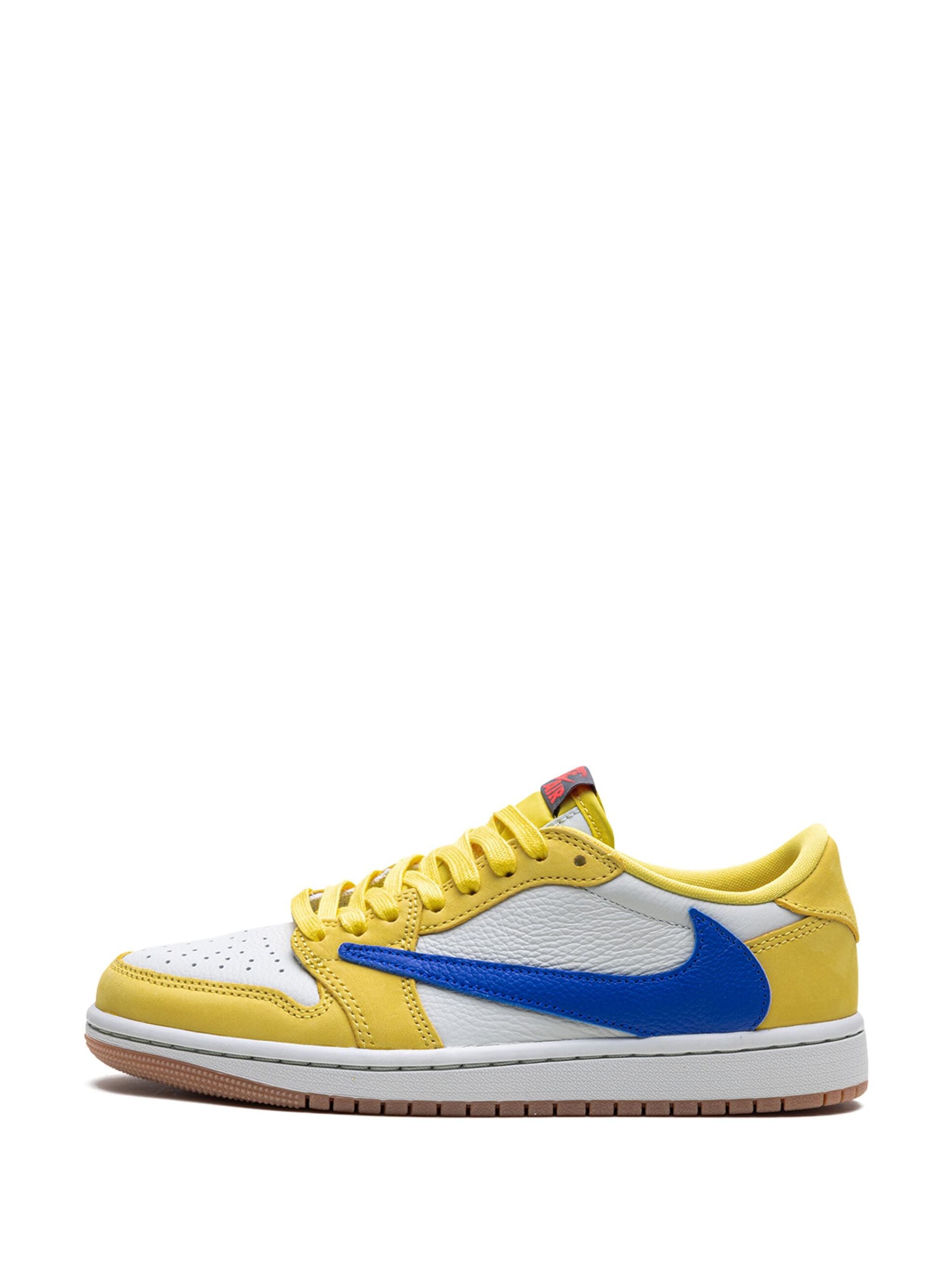 Jordan x Travis Scott Air Jordan 1 Retro Low Canary Sneakers
