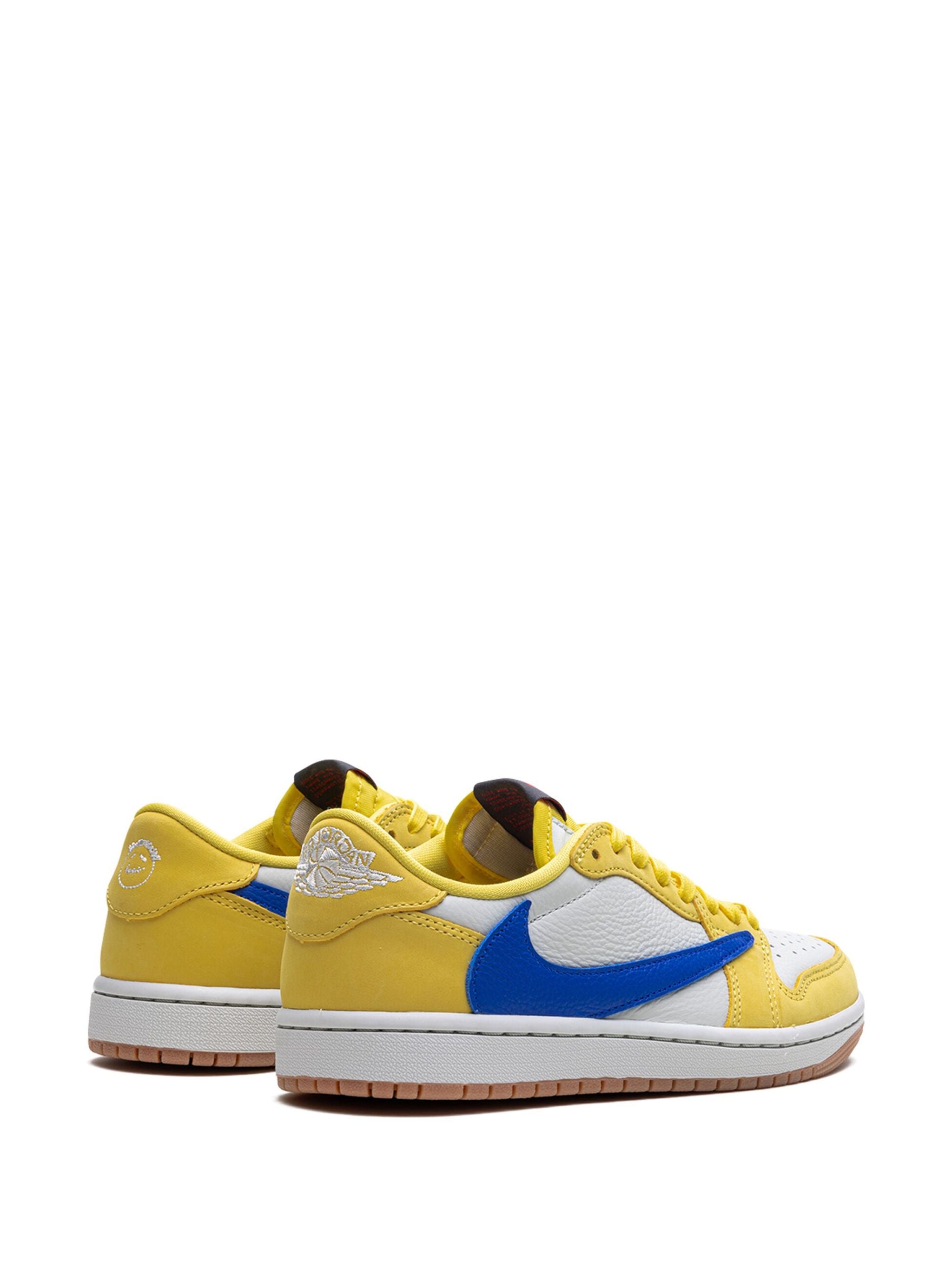 Jordan x Travis Scott Air Jordan 1 Retro Low Canary Sneakers