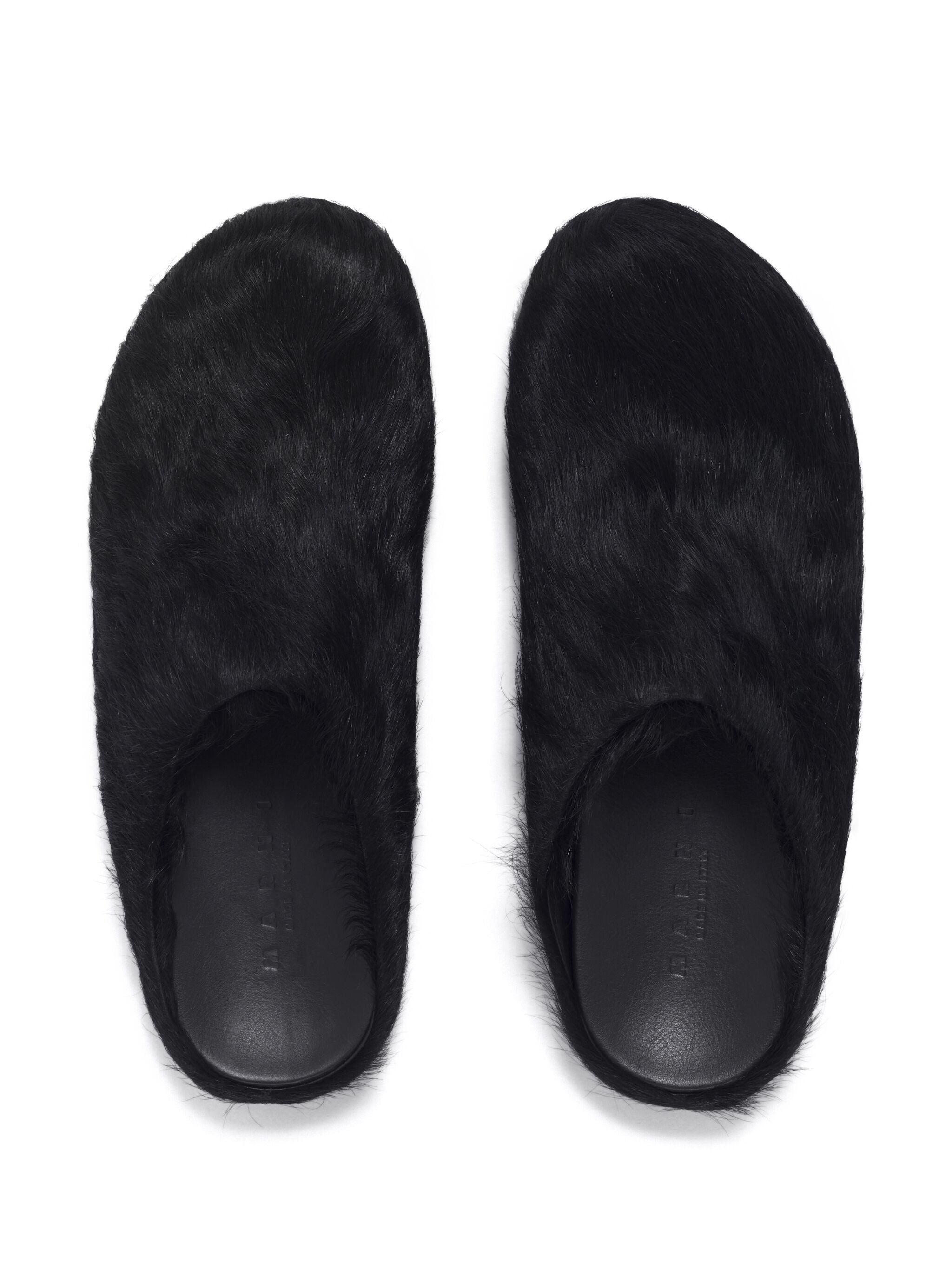 Marni Fussbet Sabot Calf Hair (Black)