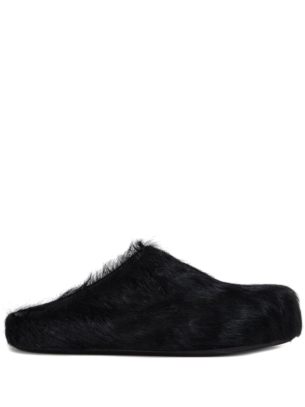 Marni Fussbet Sabot Calf Hair (Black)