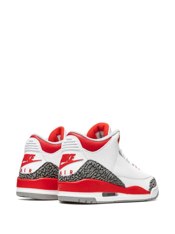 Nike Air Jordan 3 Retro Fire Red Sneakers