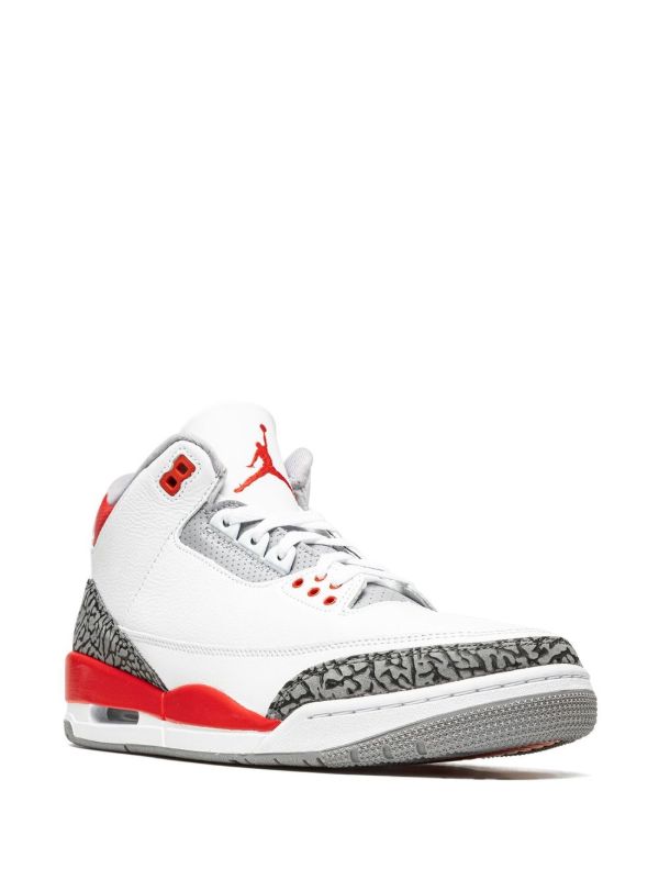 Nike Air Jordan 3 Retro Fire Red Sneakers