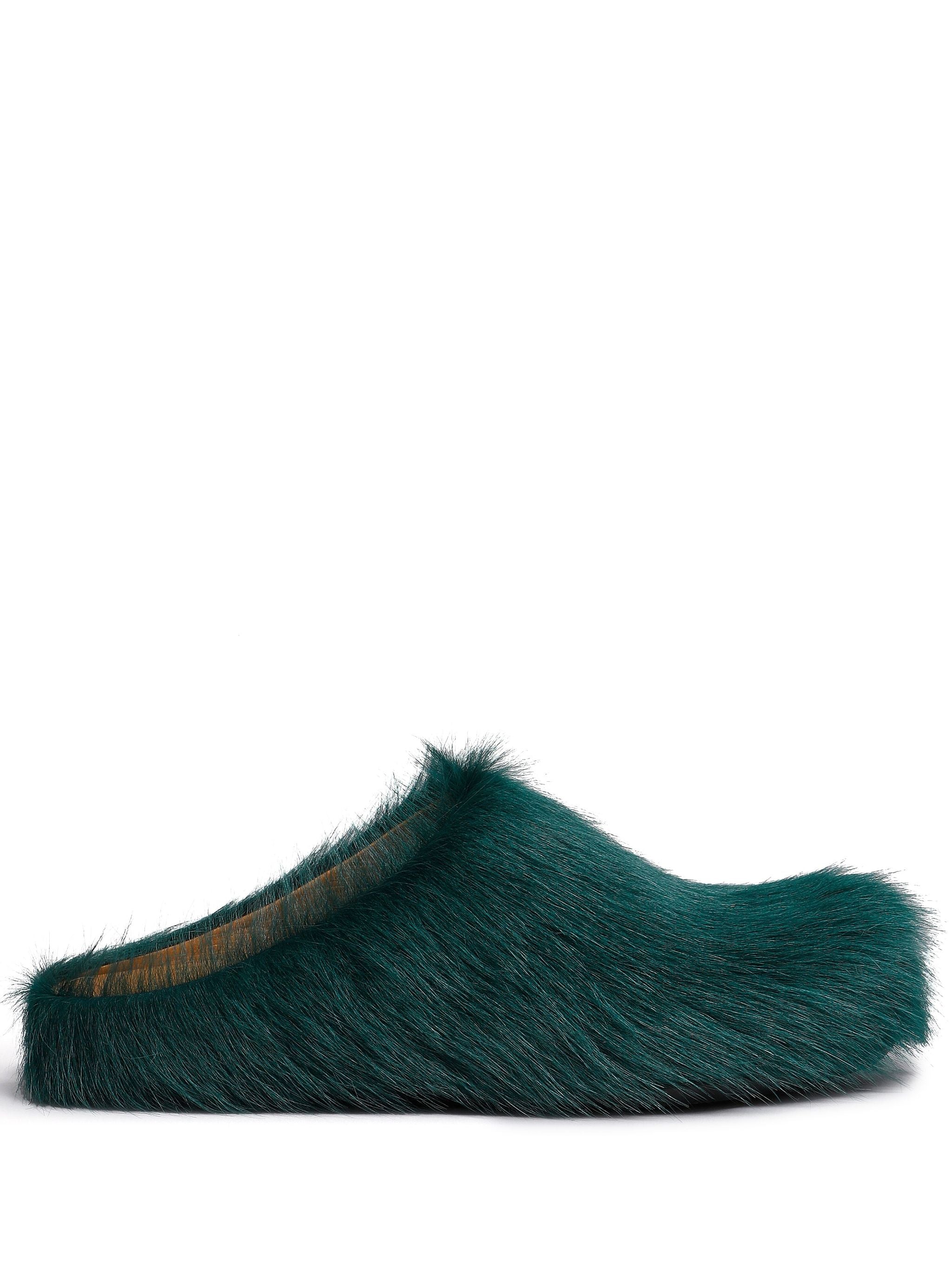 Marni Fussbett Sabot Calf Hair (Green)
