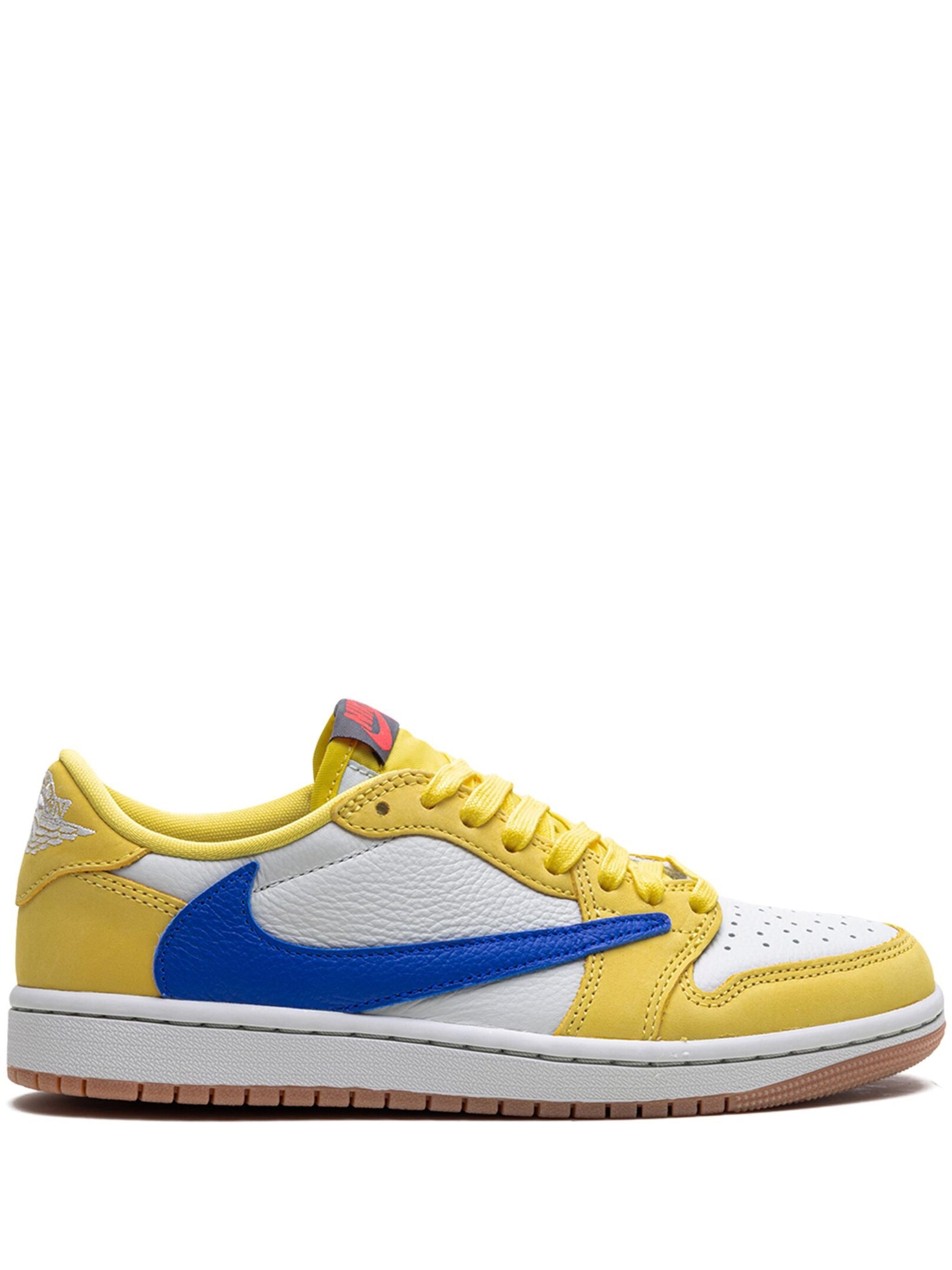 Jordan x Travis Scott Air Jordan 1 Retro Low Canary Sneakers