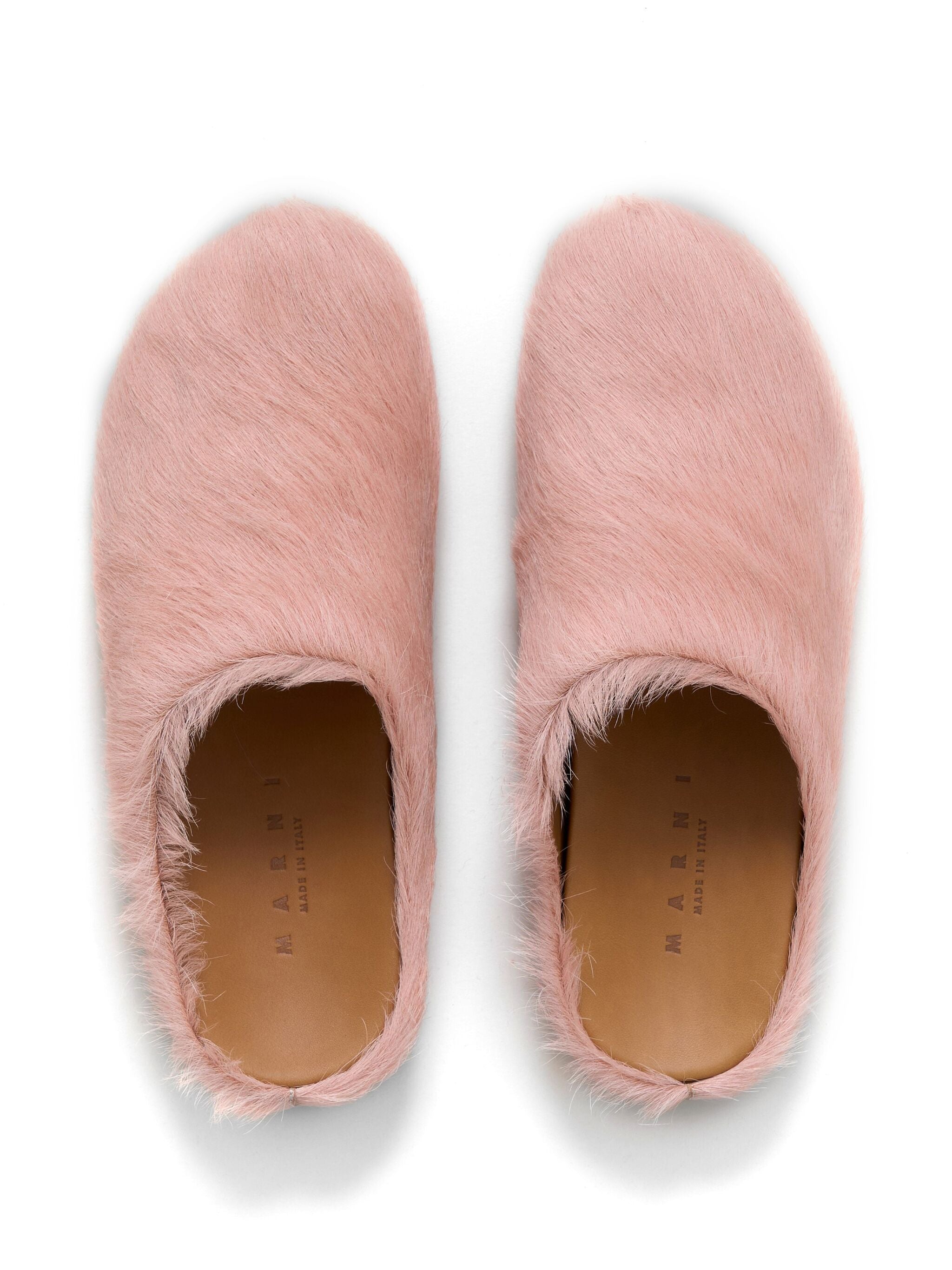 Marni Fussbett Sabot Calf Hair (Pink)