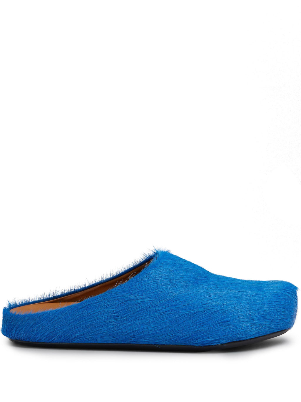 Marni Fussbet Sabot Calf Hair (Blue)